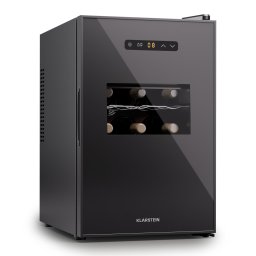 Klarstein Silent Vino 15 Uno Borhűtő 39 l / 15 palack 5-18 °C Érintős (HEA-silent-15-blackE)