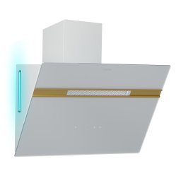 Klarstein Alina páraelszívó, EEK A, Touch, LED világítás, Elszívás/visszaforgatás, 600 m³/h (CGCH7_Alina_WH+Go_60)