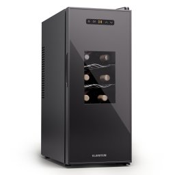 Klarstein Silent Vino 12 Uno Slim Borhűtő, 31 l / 12 palack 8-18 °C Érintős (HEA-silent-12-blackE)