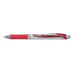 PENTEL Zseléstoll, 0,35 mm, nyomógombos, PENTEL "EnerGel BL77", piros