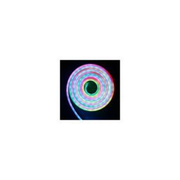 DEL1637 Led szalag neon flex RGB szett távirányítóval, tápegységgel, 5m, IP65,12V DC, 4,8W/m, 300lm/m, 120Led/m, SMD2835,delux