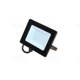 Reflektor 30W LED-es, 2400lm, 200-240VAC, IP65, 4000K, 120 fok,45x SMD2835 LED, lapos, fekete, 144*125*26,3mm, alumínium SLIM SERIES delux DEL1715 (F oszt.)