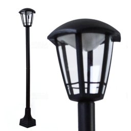 DEL1493 deLux Roby LED kültéri (kerti) lámpa, álló, 8W, IP44, 1m, fekete (G oszt.)