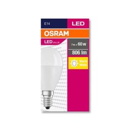 OSRAM LED izzó, E14, kisgömb, P48, 8W, 806lm, 2700K (MF), OSRAM "Value"