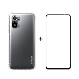 ENKAY Átlátszó borító + 3D üveg Xiaomi Redmi Note 10 / Note 10S