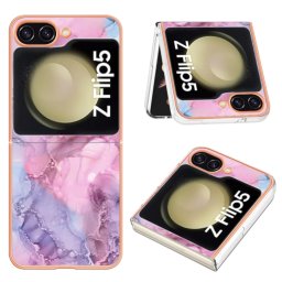 IMD MARBLE Védőburkolat Samsung Galaxy Z Flip 5 5G PINK