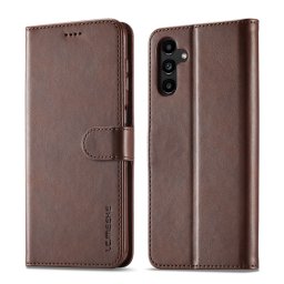 IMEEKE Wallet tok Samsung Galaxy A55 5G készülékhez sötétbarna