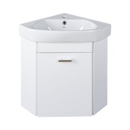 VivaStyle ARDA fali sarokszekrény CeraStyle ARDA porcelán sarokmosdóval 46 x 46 cm - BALOS