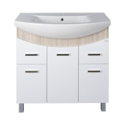 TMP ZX 85 - SONOMA - álló fürdőszobabútor - Sanovit ZENON - 6085 porcelán mosdóval - 86 x 50 cm