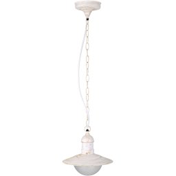 Avide kültéri függesztett lámpa Imperial 1xE27 IP44 antik fehér