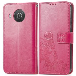 ART pénztárcavédő Nokia X10 / X20 FLOWERS sötét rózsaszín