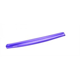 Csuklótámasz billentyűzethez, géltöltésű, FELLOWES \Crystal™ Gel\, lila
