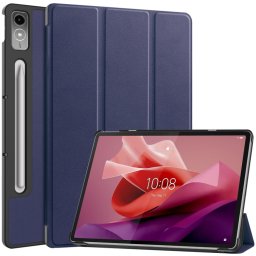 LEATHER PRO Flip borítás Lenovo Tab P12 kék