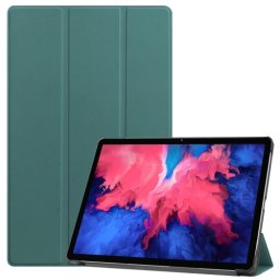 LEATHER Flip tok Lenovo Tab P11 / P11 5G / P11 Plus sötétzöld