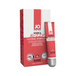 System JO - WARM & BUZZY - klitorisz stimuláló, csiklóizgató gél nőknek (10 ml)