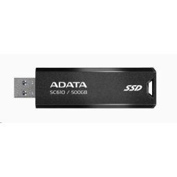ADATA külső SSD 2TB SC610, USB-A 3.2, fekete