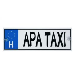 Rendszámtábla Apa taxi 33x11cm - Tréfás rendszámtábla