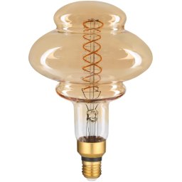Avide LED Jumbo Filament Pearl 160x210mm Amber 8W E27 2400K Fényerőszabályzós