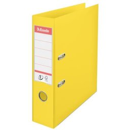 ESSELTE Iratrendező, 75 mm, A4, PP, élvédő sínnel, ESSELTE "Standard", Vivida sárga
