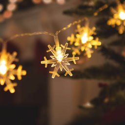 Karcsonyi LED fnyfzr (jgkristly, hpehely formk)