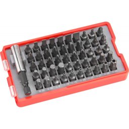 EXTOL PREMIUM behajt klt. 51 db Cr.V., lapos:3-7mm, PH0-3, PZ0-3, HEX 1,5-6mm, T s TTa 8-40, vre akaszthat manyag tartban