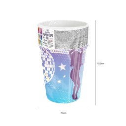 Retro papír pohár, 220 ml, 6 db/cs