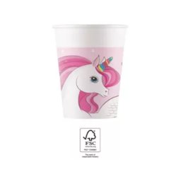 Unikornis papírpohár, party pohár 8 DARABOS, 200 ml FSC Nr2