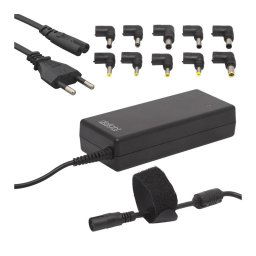 Univerzális laptop/notebook töltő adapter tápkábellel (Delight 55360)