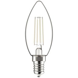 Avide LED White Filament Candle 6.5W E14 WW 2700K