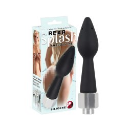 You2Toys - Rear Splash - kúpos szilikon zuhanyfej (fekete)