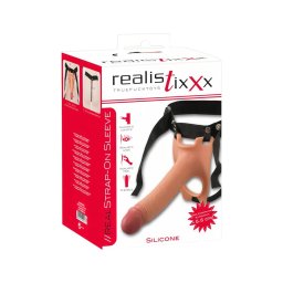 Realistixxx Strap-on - felcsatolható, üreges dildó (natúr)