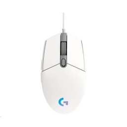 Logitech G102 2. generációs LIGHTSYNC játékegér, USB, EER, fehér