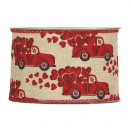 Szalag autós sziveskés textil 63mm x 10m