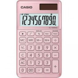 Számológép, asztali, 10 számjegy, CASIO \SL 1000\ rózsaszín