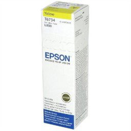 EPSON T67344A10 Tinta, L800 nyomtatóhoz, EPSON, sárga, 70ml