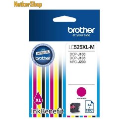 Brother LC-525XL-M Magenta eredeti tintapatron (1 év garancia)