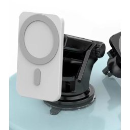 1stCOOL vezeték nélküli QI töltő 15W, mágneses, MagSafe kompatibilis, Fehér