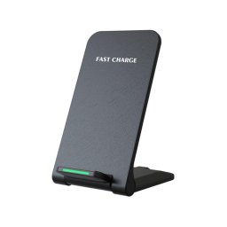 1stCOOL vezeték nélküli QI töltő H18, összecsukható állvány, USB-C, fekete