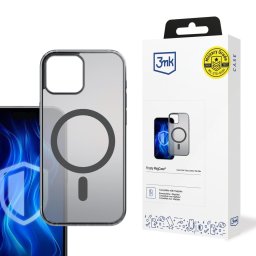 3mk védőburkolat Frosty MagCase fekete Apple iPhone 15 készülékhez