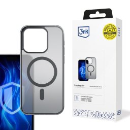 3mk védőburkolat Frosty MagCase fekete Apple iPhone 16 Pro Max készülékhez
