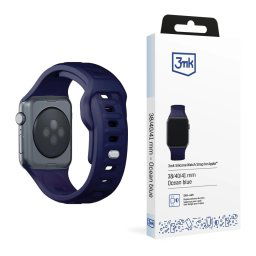 3mk szilikon óraszíj Apple 38/40/41 mm-es óceán kék színű órához
