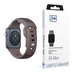 3mk szilikon óraszíj Apple 38/40/41 mm-es órához Taupe színű