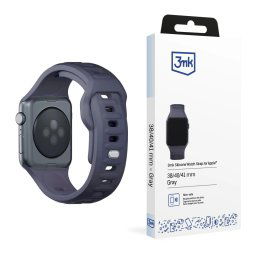 3mk szilikon óraszíj az Apple 38/40/41 mm-es órájához, szürke