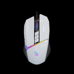 A4tech Bloody Mouse W60 Max Activated, háttérvilágítású játék egér, 12000 DPI, USB, fehér