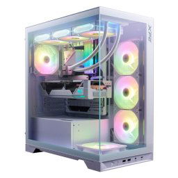 ADATA XPG tok INVADER X BTF Mid-Tower, tápegység nélkül, 5x 120mm-es ventilátor, fehér