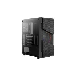 AEROCOOL tok Menace Saturn FRGB ML G, Mid tower, 2x USB 3.0, 2x audio, 1x 120mm-es FRGB ventilátor, tápegység nélkül