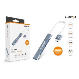 Alligátor Hub USB-C / 4x USB