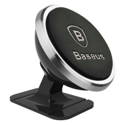 Baseus univerzális mágneses autós tartó a műszerfalra 360 fokos ezüst színben