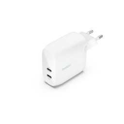 Belkin BOOST CHARGE™ Dual 60W USB-C Power Delivery PPS fali töltő, fehér