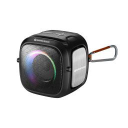 C-TECH Impressio Qubis mini hangszóró, bluetooth, olvasó, USB, AUX, RGB háttérvilágítás, FM, USB-C